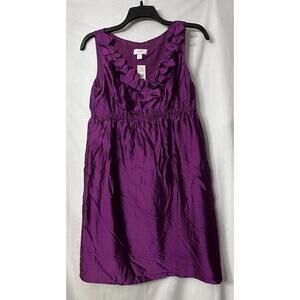 NWT Ann Taylor LOFT Womens Casual Sleeveless Purple Pullover Dress Size 10